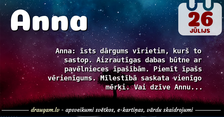 Anna V rda Noz me V rda Diena 26 J lijs Draugam lv Anna V rda Noz me V rda Diena 26 J lijs Draugam lv