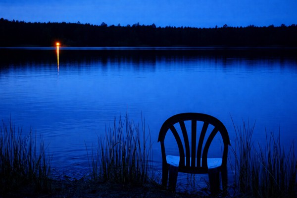 Ainava pie ezera - Līgo kartiņa 11