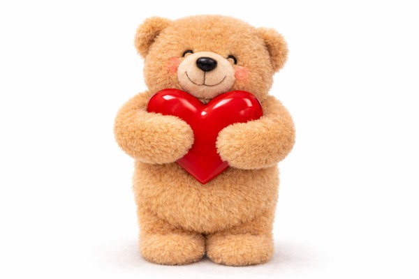 Lācēns ar sirdi - Romantiskas kartiņa 6