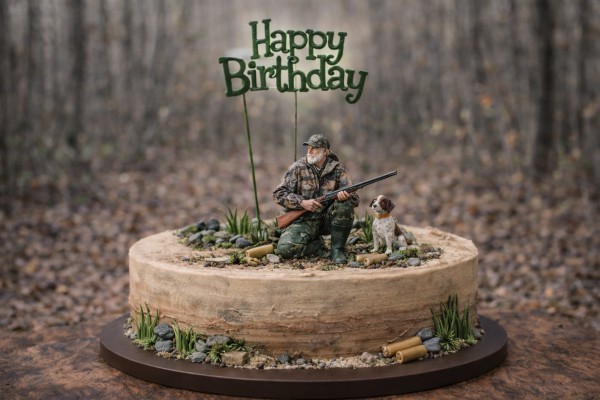 Dzimšanas dienas kūka medniekam - Dzimšanas dienas kartiņa 14