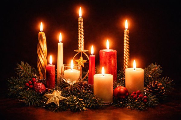 Sveces - Jaungada kartiņa 2