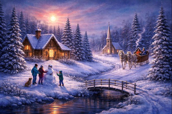 Ziemassvētku ainava